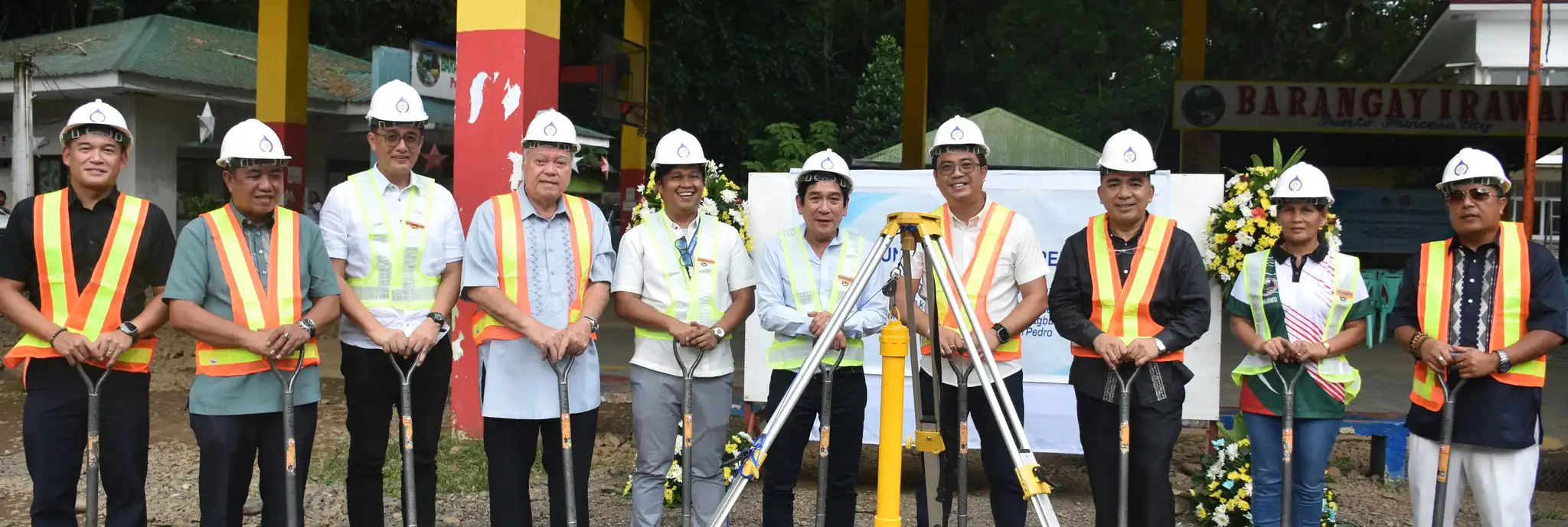 Groundbreaking Ceremony of Puerto Princesa City Water District together with Puerto Princesa City Mayor Lucilo R. Bayron, City Councilors, BPI Manager, and Others.